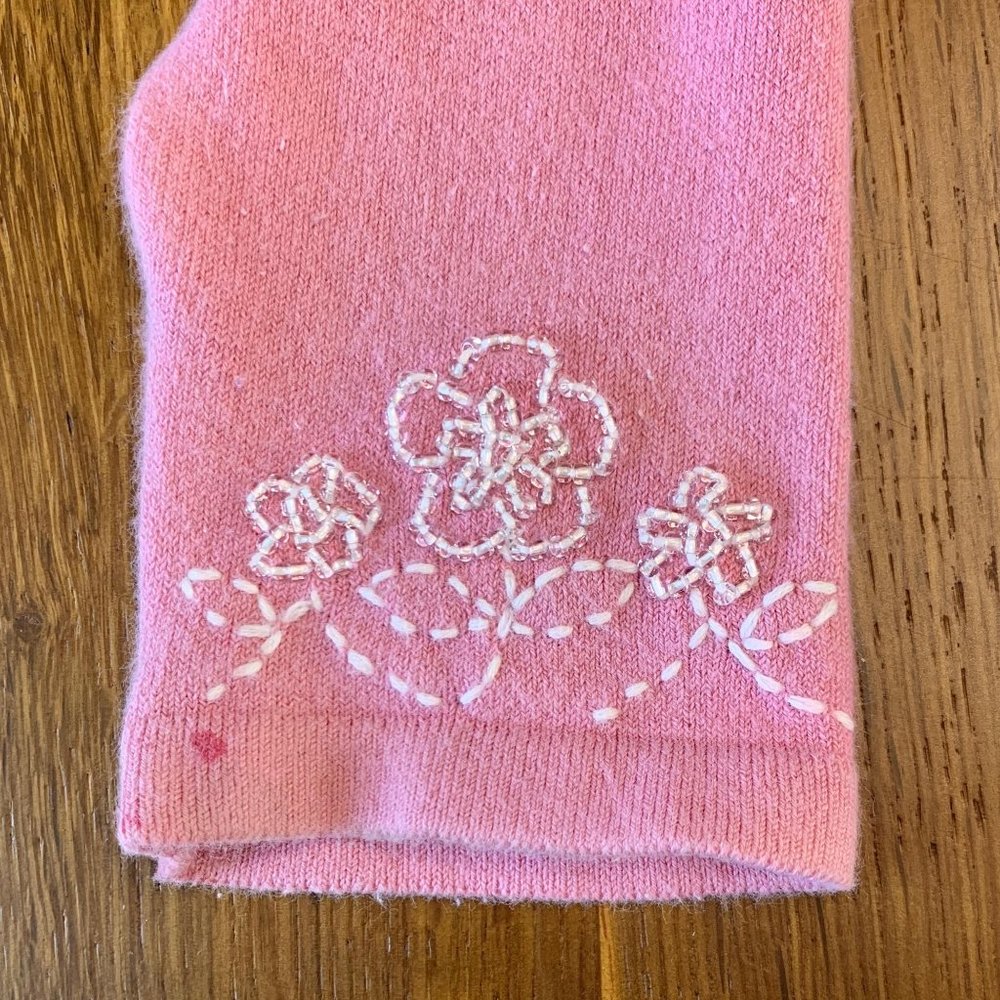 Beautiful Girls Dusty Pink Beaded Cardigan 12-18 - Picture 4 of 7